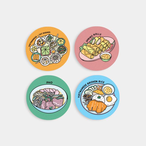  Lót Ly Gốm - Vietnam 4 