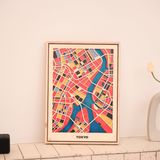  Bản Đồ Tranh Gỗ - Châu Á 