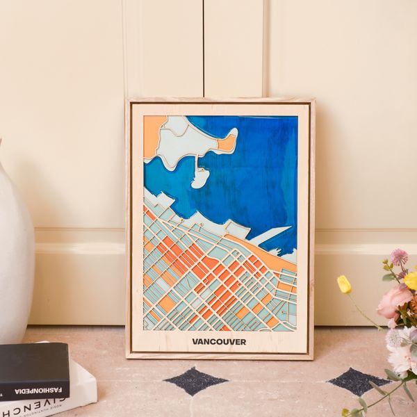  Bản Đồ Tranh Gỗ - Canada, Mexico 