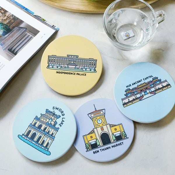  Lót Ly Gốm - Vietnam 3 