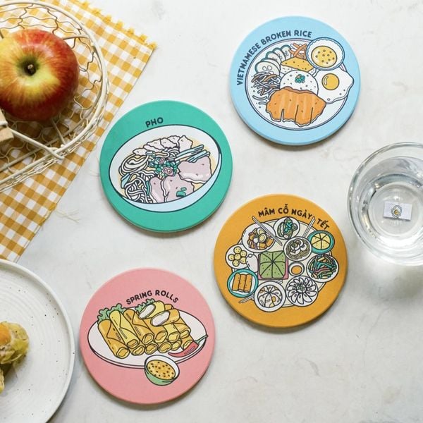  Lót Ly Gốm - Vietnam 4 