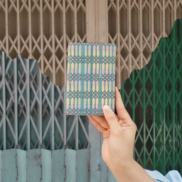  Bao Da Hộ Chiếu Cửa sắt 