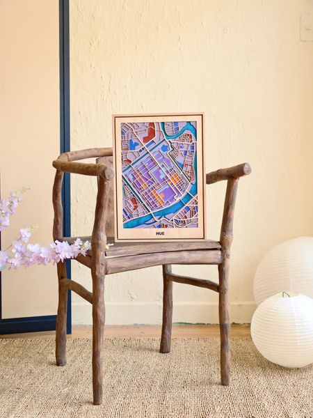  Bản Đồ Tranh Gỗ Việt Nam - Huế 