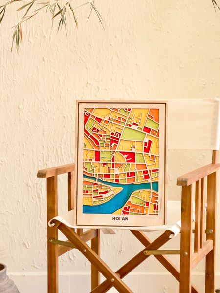  Bản Đồ Tranh Gỗ Việt Nam - Hội An 