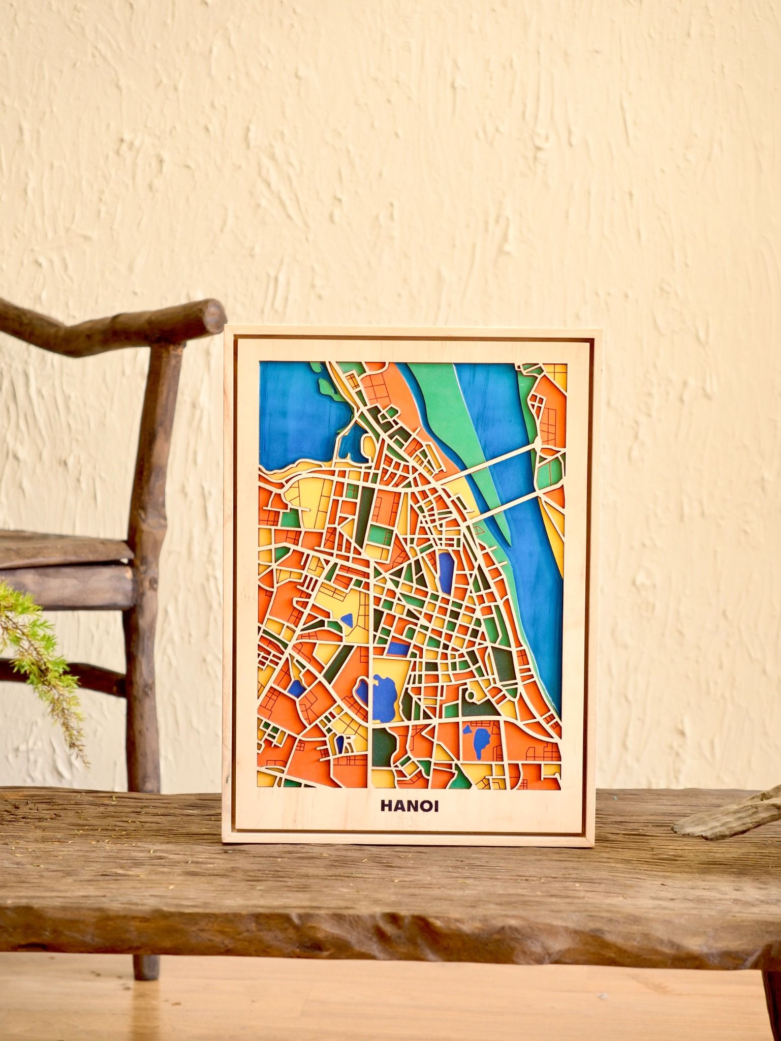  Wooden City Map Việt Nam - Hà Nội 