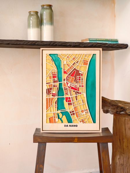  Bản Đồ Tranh Gỗ Việt Nam - Đà Nẵng 