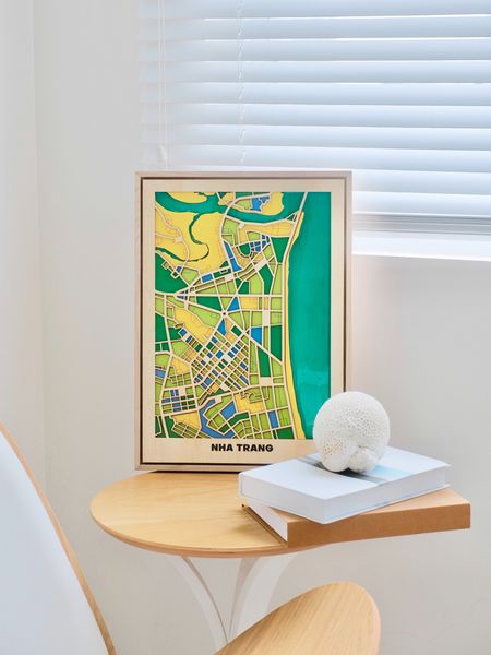  Bản Đồ Tranh Gỗ Việt Nam - Nha Trang 