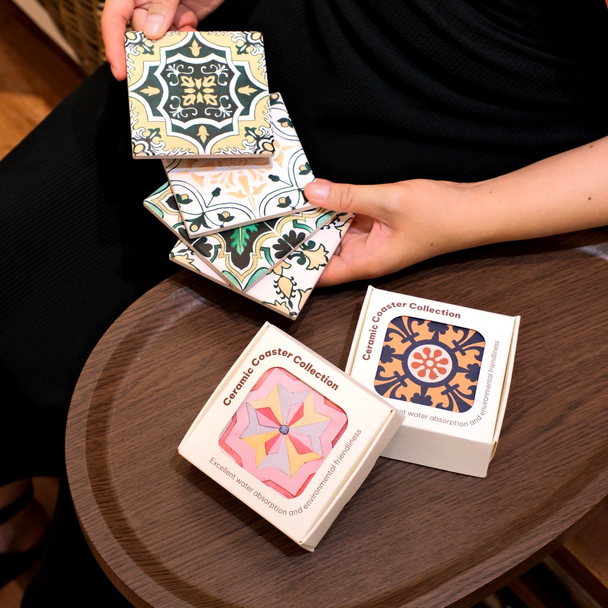  Ceramic Coaster - Indochine tiles 