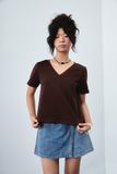  Brown Boxy Fit T-shirt 