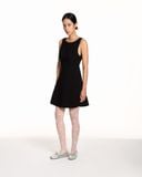  Đầm ngắn - Black Boat Neck Mini Dress - LIBÉ 6840 