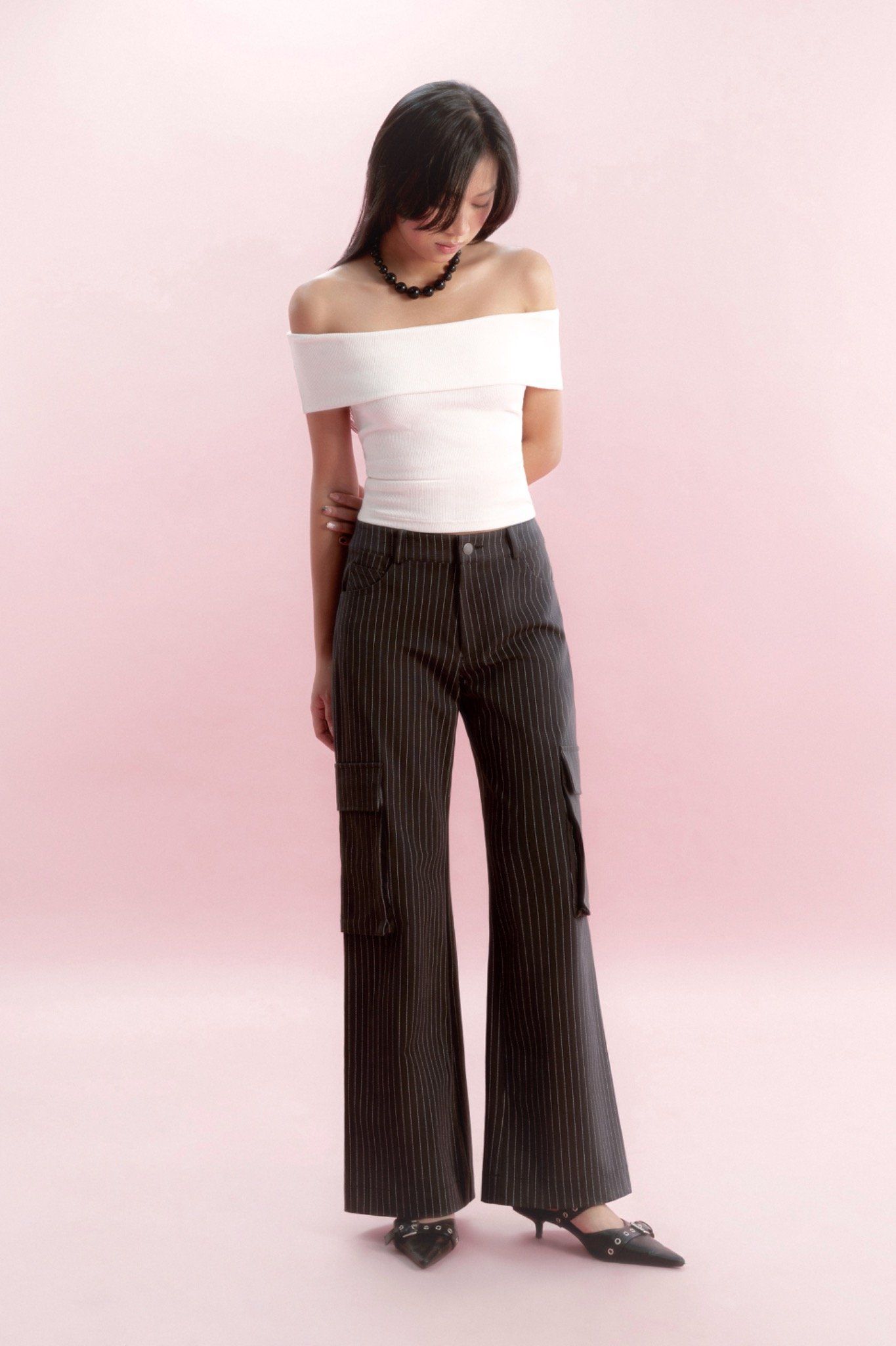  Striped Cargo Trousers 