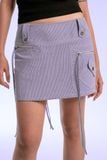  Váy ngắn - Hairline Striped Zipper Pockets Mini Skirt - LIBÉ 6381 