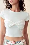  Áo kiểu - White Twisted Front Top - LIBÉ 6176 