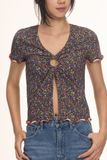  Áo kiểu - Floral O-Ring Top - LIBÉ 6049 