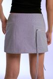  Váy ngắn - Hairline Striped Zipper Pockets Mini Skirt - LIBÉ 6381 