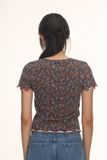  Áo kiểu - Floral O-Ring Top - LIBÉ 6049 
