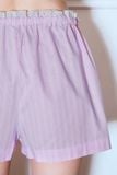  Striped Elastic Shorts 