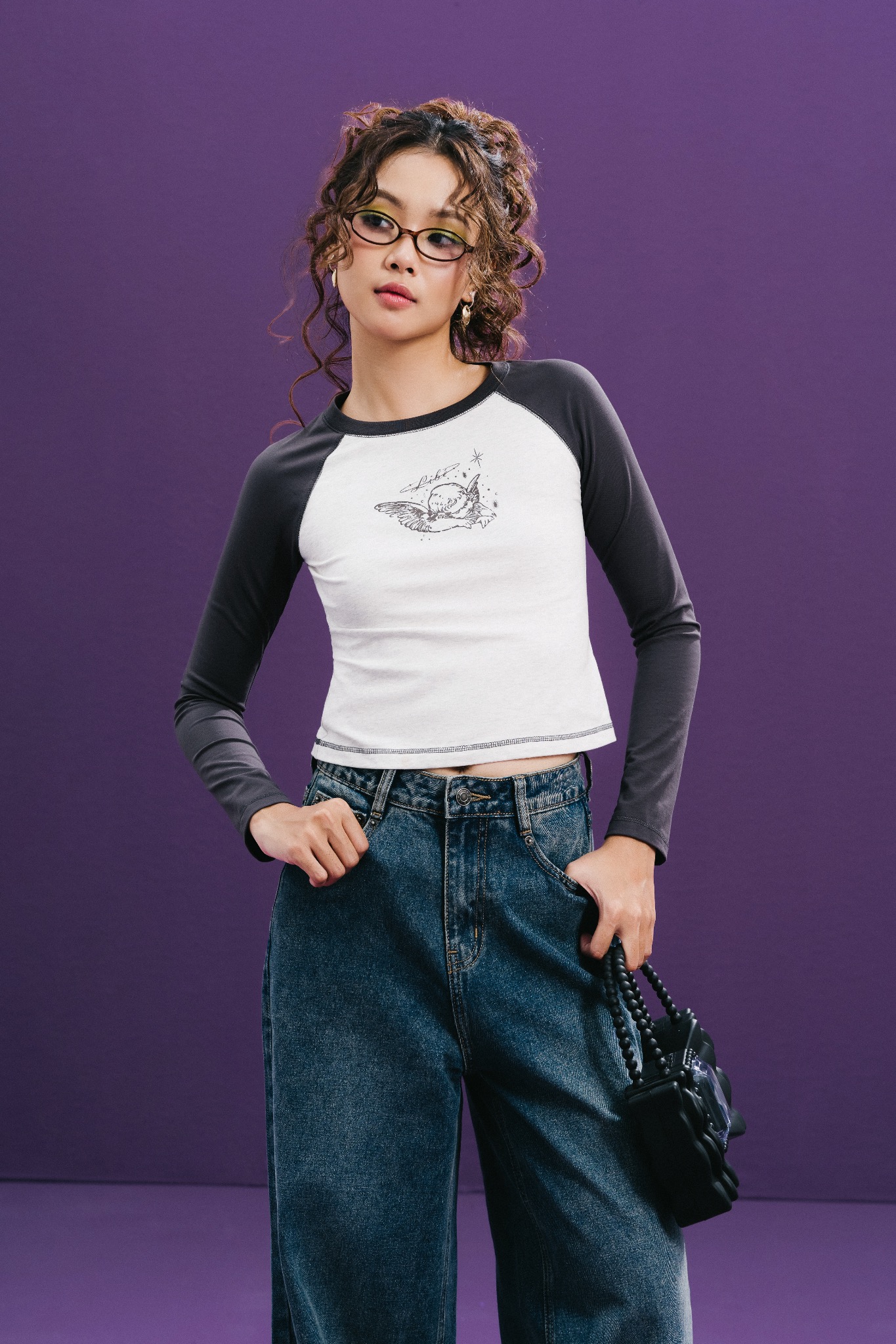 トップス C.E RAGLAN HEAVY LONG SLEEVE T 23AW XL Men's Grey Double-faced Long Sleeve Tee | Lifewear | PEdALED