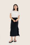  Áo kiểu - White Embroidered Boat Neck Top - LIBÉ 4733 