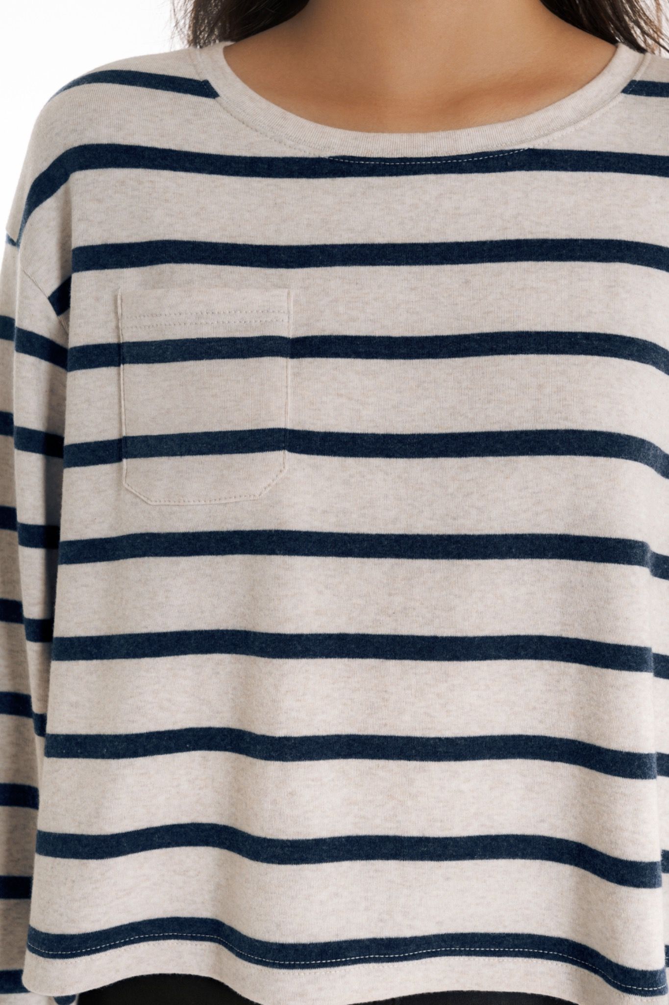  Áo thun cơ bản - Loose Long Sleeves Top - LIBÉ 6812 