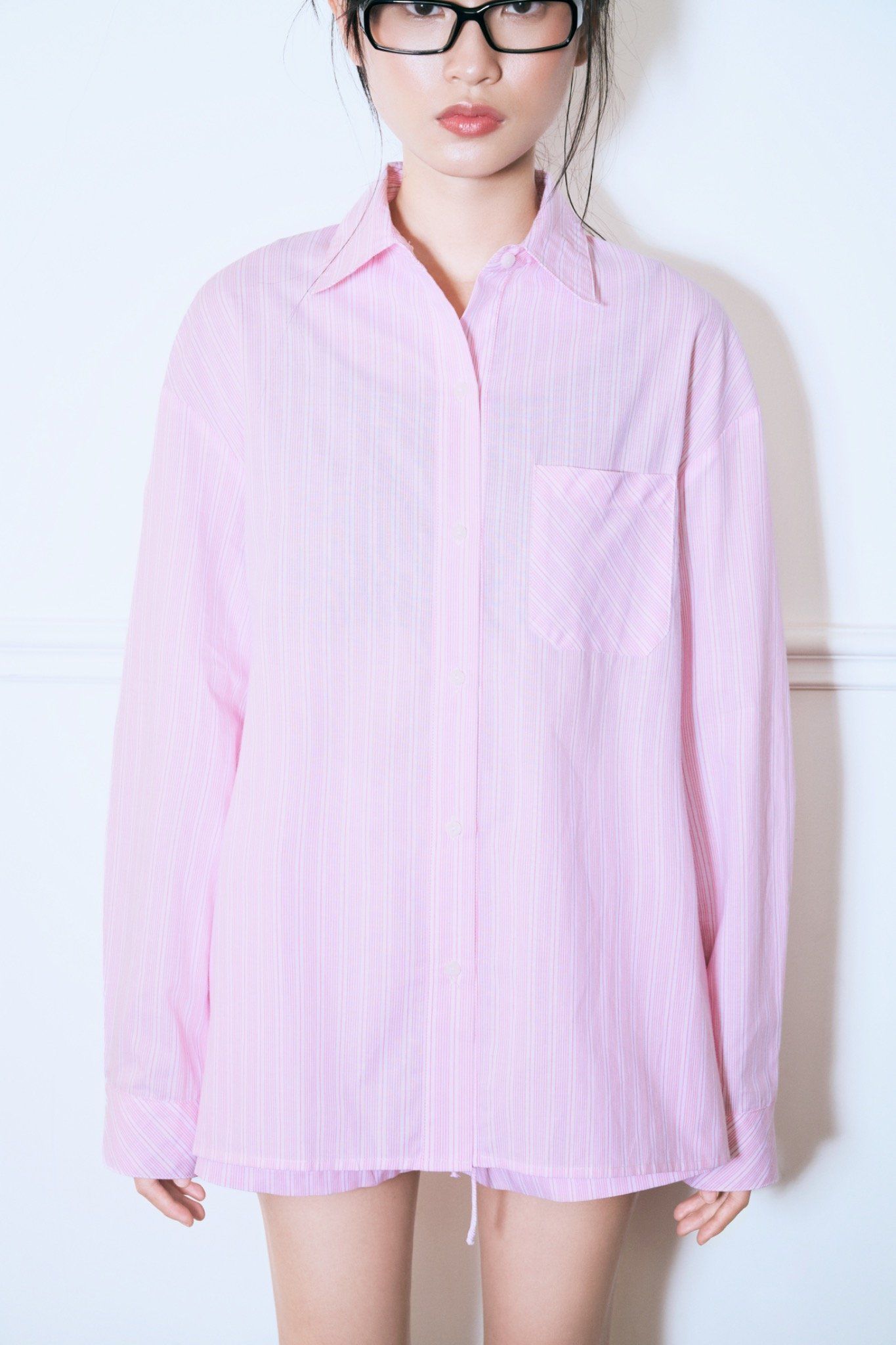  Striped Boyfriend Shirt 