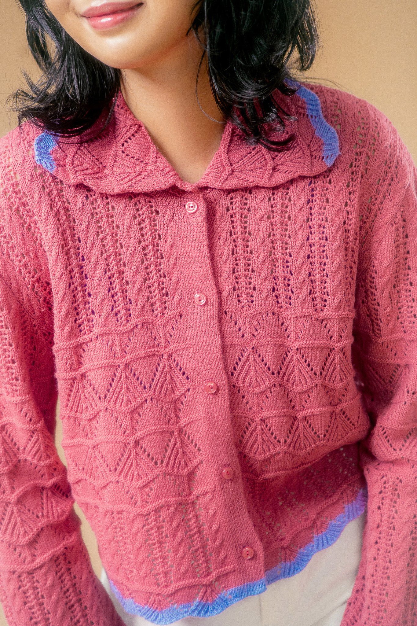  Merry Berry Holiday Knit Cardigan 