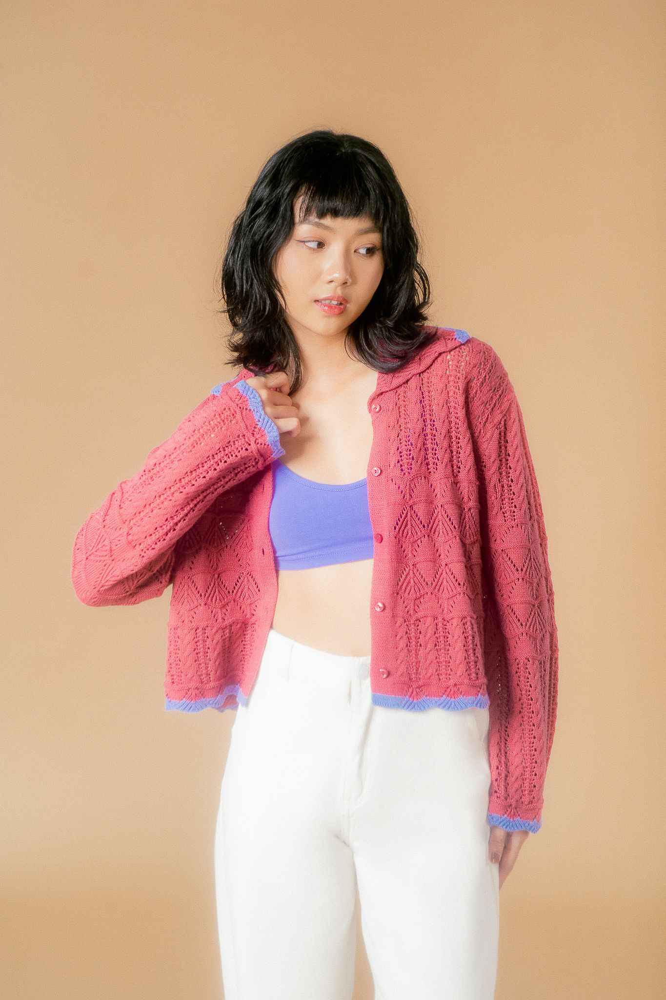  Merry Berry Holiday Knit Cardigan 