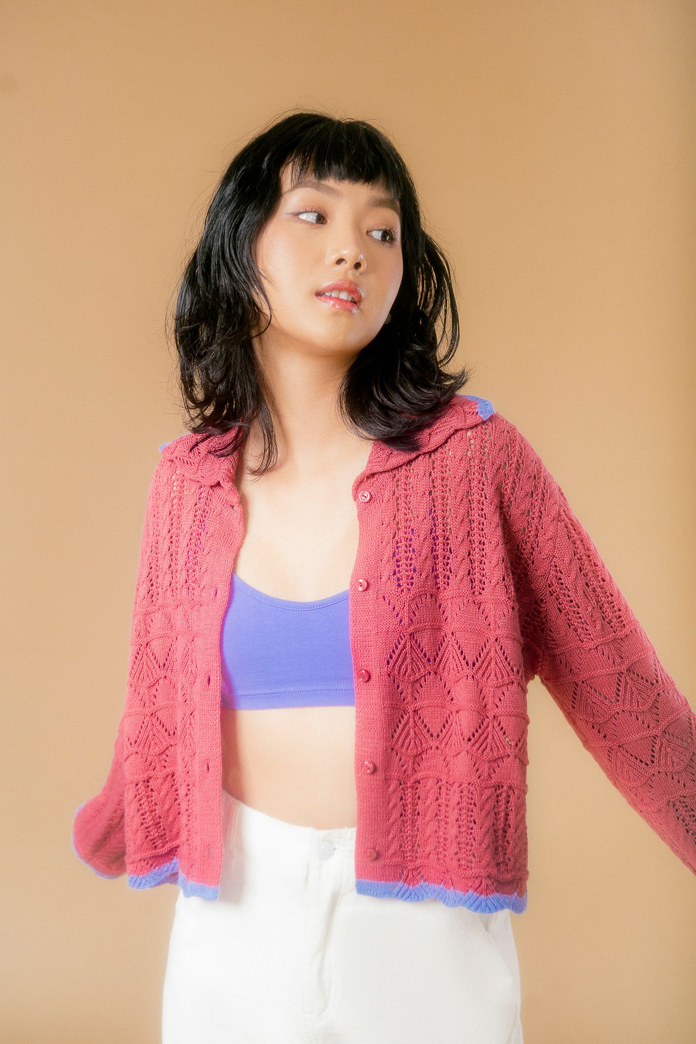  Merry Berry Holiday Knit Cardigan 
