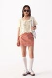  Váy ngắn - Red Gingham Khaki Mini Skirt - LIBÉ 6044 