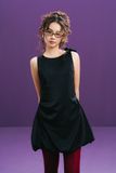  Black Bow Taffeta Bubble Mini Dress 