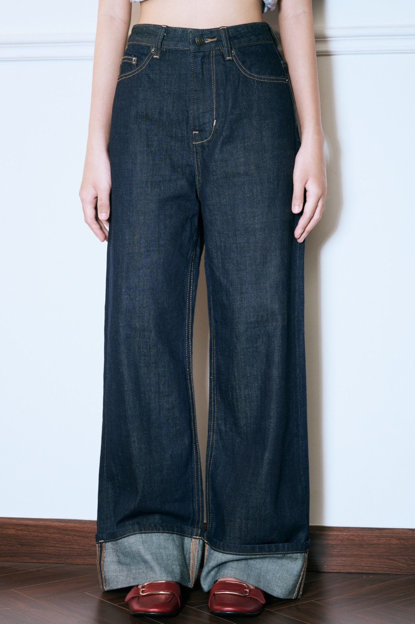  Indigo Straight Leg Jeans 