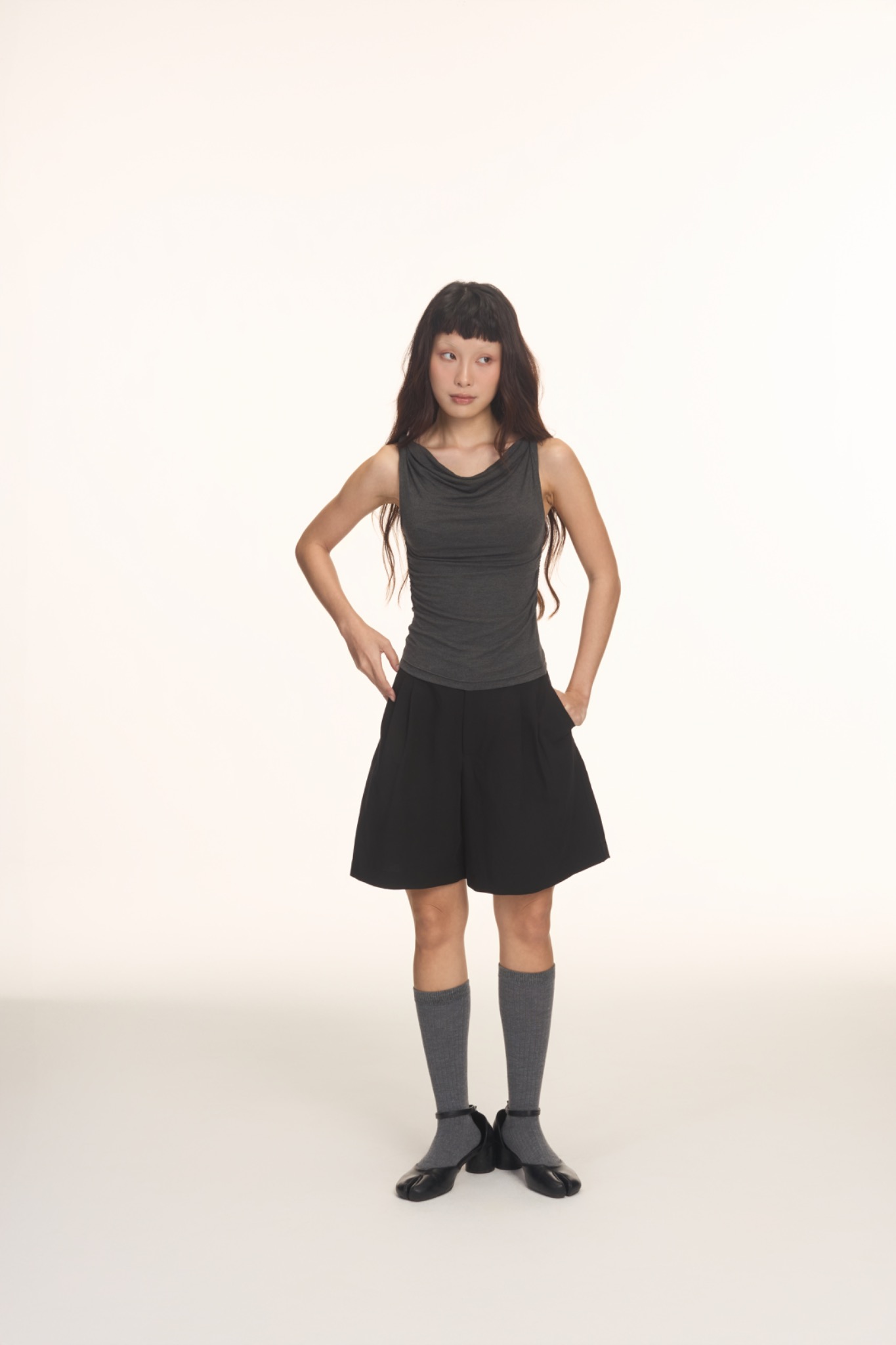 Black Wide Leg Shorts – LIBÉ