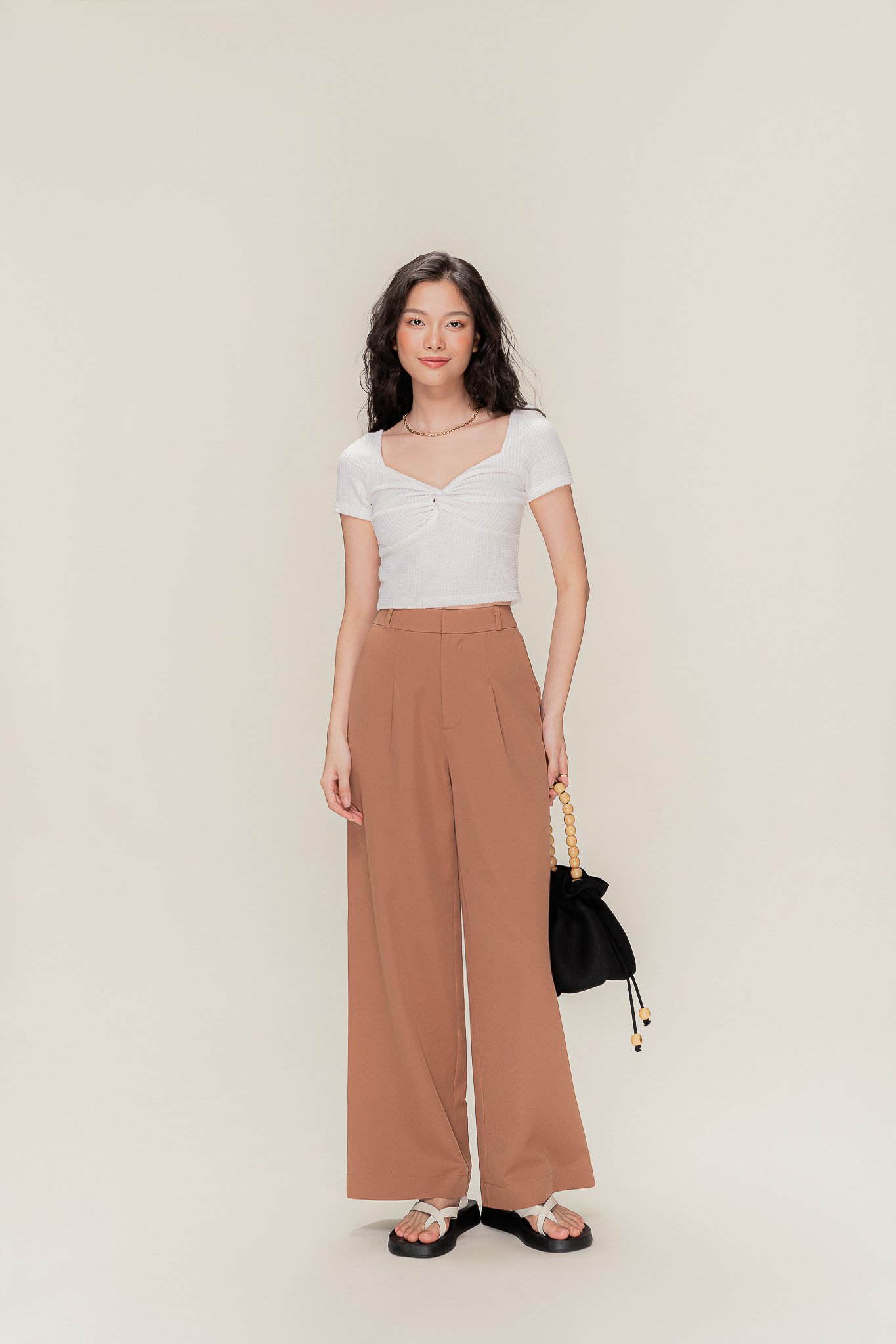 Brown Wide Leg Jeans HM