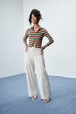  Ivory Straight Leg Trousers 