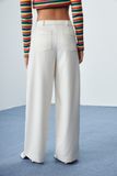  Ivory Straight Leg Trousers 
