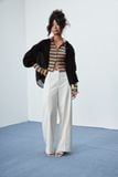  Ivory Straight Leg Trousers 