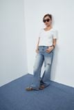  Quần Jeans ống rộng - Light Blue Ripped Jeans - LIBÉ 6885 