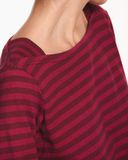  Boat Neck Long Sleeve T-shirt 