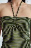  Tube Top With Beads - Striped 
