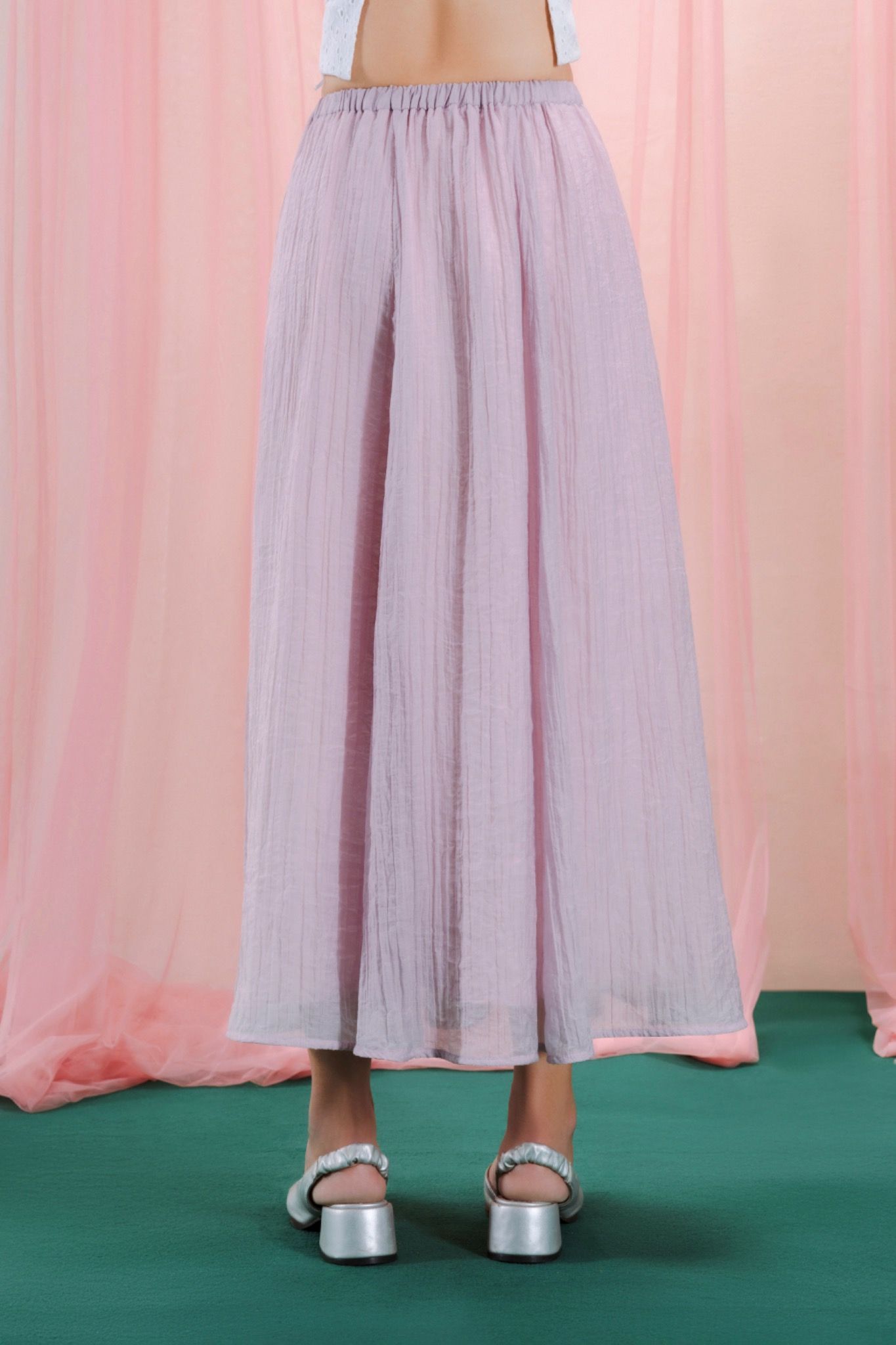  Sheer Maxi Skirt 