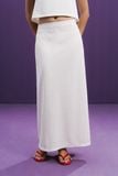  Ivory Jacquard Maxi Skirt 