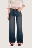  Dark Blue Wash Low Rise Slim Relaxed Jeans 