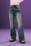  Medium Blue Wash Flared Jeans 