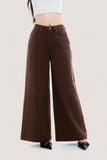  Quần Jeans ống rộng - Dark Brown Wide Leg Jeans - LIBÉ 5505 