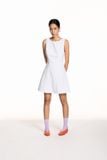 Đầm ngắn - White Boat Neck Mini Dress - LIBÉ 6940 