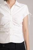  White Ruched Shirt 