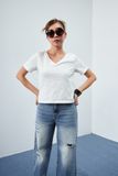  White Boxy Fit T-shirt 