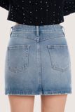  Medium Blue Wash Denim Mini Skirt 
