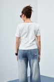  White Boxy Fit T-shirt 