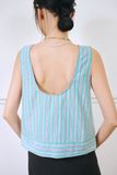  Striped Sleeveless Top 